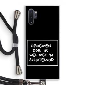 CaseCompany Schotelvod: Samsung Galaxy Note 10 Plus Transparant Hoesje met koord