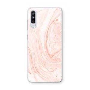 CaseCompany Peach bath: Samsung Galaxy A70 Transparant Hoesje