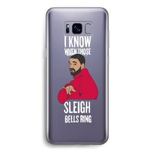 CaseCompany Sleigh Bells Ring: Samsung Galaxy S8 Transparant Hoesje
