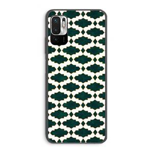CaseCompany Moroccan tiles: Xiaomi Redmi Note 10 5G Transparant Hoesje