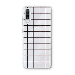 CaseCompany Rooster: Samsung Galaxy A70 Transparant Hoesje