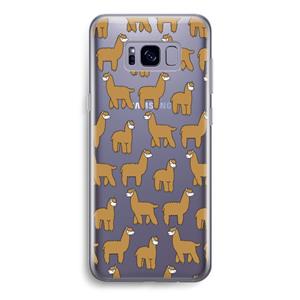 CaseCompany Alpacas: Samsung Galaxy S8 Transparant Hoesje