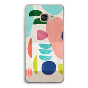 CaseCompany Bold Rounded Shapes: Samsung Galaxy A3 (2016) Transparant Hoesje