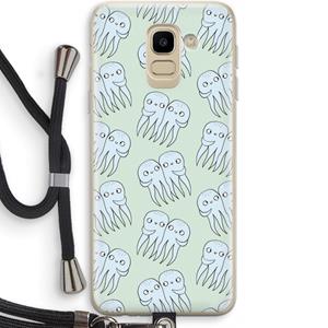 CaseCompany Octopussen: Samsung Galaxy J6 (2018) Transparant Hoesje met koord