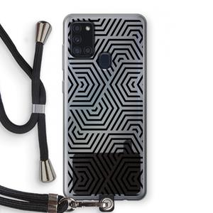 CaseCompany Magic pattern: Samsung Galaxy A21s Transparant Hoesje met koord