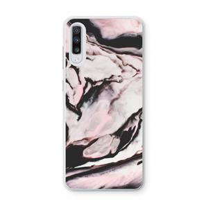 CaseCompany Roze stroom: Samsung Galaxy A70 Transparant Hoesje