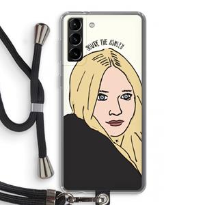CaseCompany Ashley: Samsung Galaxy S21 Plus Transparant Hoesje met koord