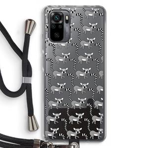 CaseCompany Makis: Xiaomi Redmi Note 10 Pro Transparant Hoesje met koord