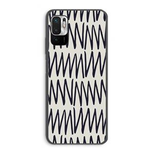 CaseCompany Marrakech Zigzag: Xiaomi Redmi Note 10 5G Transparant Hoesje