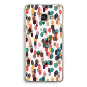 CaseCompany Tropical Dots: Samsung Galaxy A3 (2016) Transparant Hoesje