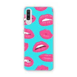 CaseCompany Bite my lip: Samsung Galaxy A70 Transparant Hoesje