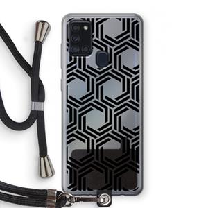 CaseCompany Geometrisch patroon: Samsung Galaxy A21s Transparant Hoesje met koord