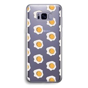 CaseCompany Bacon to my eggs #1: Samsung Galaxy S8 Transparant Hoesje