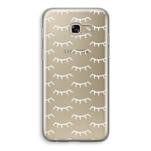 CaseCompany Wimpers: Samsung Galaxy A5 (2017) Transparant Hoesje