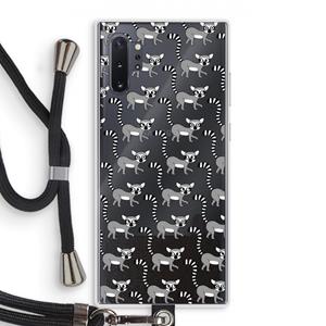 CaseCompany Makis: Samsung Galaxy Note 10 Plus Transparant Hoesje met koord