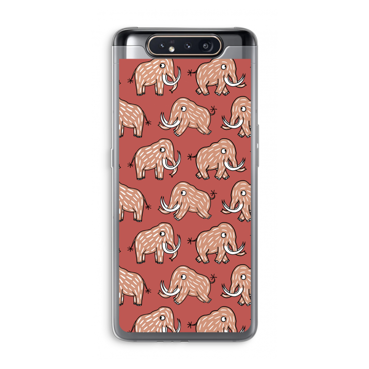 CaseCompany Mammoet: Samsung Galaxy A80 Transparant Hoesje