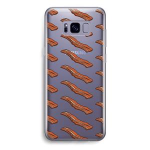 CaseCompany Bacon to my eggs #2: Samsung Galaxy S8 Transparant Hoesje