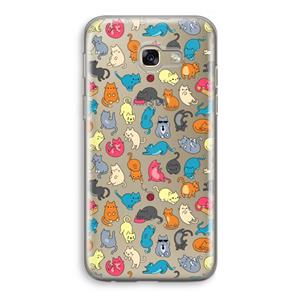 CaseCompany Kleurrijke katten: Samsung Galaxy A5 (2017) Transparant Hoesje