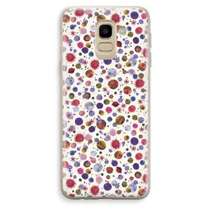 CaseCompany Planets Space: Samsung Galaxy J6 (2018) Transparant Hoesje