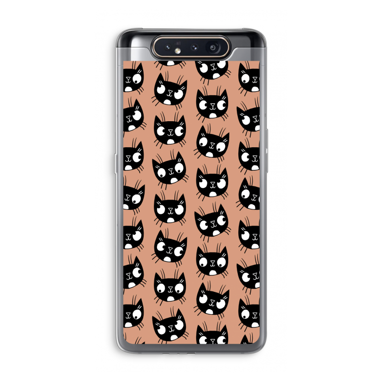 CaseCompany Kat: Samsung Galaxy A80 Transparant Hoesje