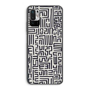 CaseCompany Moroccan Print: Xiaomi Redmi Note 10 5G Transparant Hoesje