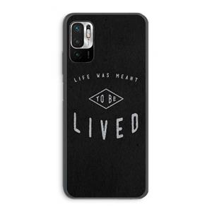 CaseCompany To be lived: Xiaomi Redmi Note 10 5G Transparant Hoesje