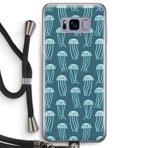 CaseCompany Kwallie: Samsung Galaxy S8 Plus Transparant Hoesje met koord