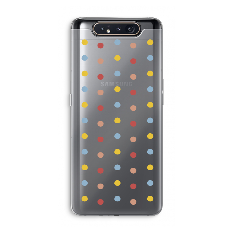 CaseCompany Bollen: Samsung Galaxy A80 Transparant Hoesje