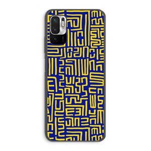 CaseCompany Majorelle Blue Print: Xiaomi Redmi Note 10 5G Transparant Hoesje