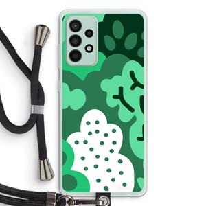 CaseCompany Bushes: Samsung Galaxy A52s 5G Transparant Hoesje met koord