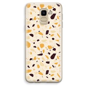 CaseCompany Terrazzo N°13: Samsung Galaxy J6 (2018) Transparant Hoesje