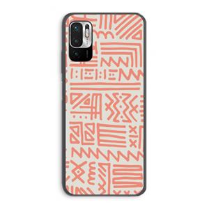 CaseCompany Marrakech Pink: Xiaomi Redmi Note 10 5G Transparant Hoesje