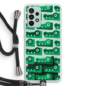 CaseCompany Crocs: Samsung Galaxy A52s 5G Transparant Hoesje met koord