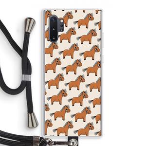 CaseCompany Pony: Samsung Galaxy Note 10 Plus Transparant Hoesje met koord
