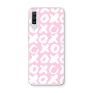 CaseCompany XOXO: Samsung Galaxy A70 Transparant Hoesje