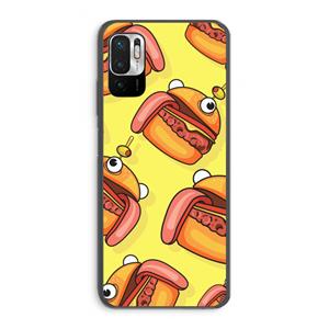 CaseCompany Hamburger: Xiaomi Redmi Note 10 5G Transparant Hoesje