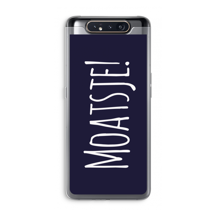 CaseCompany Moatsje!: Samsung Galaxy A80 Transparant Hoesje