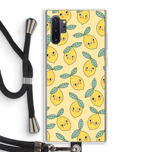 CaseCompany Citroenen: Samsung Galaxy Note 10 Plus Transparant Hoesje met koord