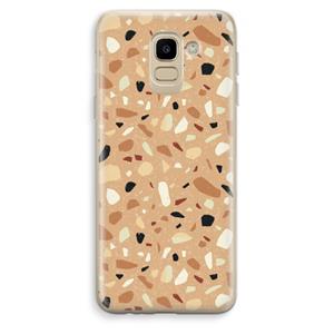 CaseCompany Terrazzo N°17: Samsung Galaxy J6 (2018) Transparant Hoesje