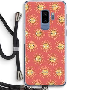 CaseCompany Zon: Samsung Galaxy S9 Plus Transparant Hoesje met koord