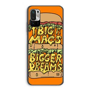 CaseCompany Big Macs Bigger Dreams: Xiaomi Redmi Note 10 5G Transparant Hoesje