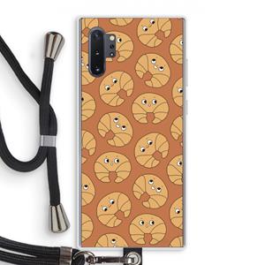 CaseCompany Croissant: Samsung Galaxy Note 10 Plus Transparant Hoesje met koord