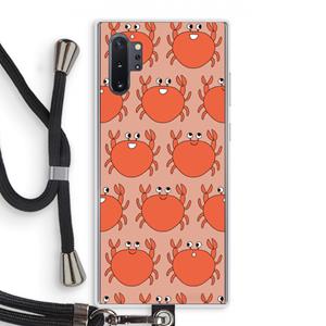 CaseCompany Krab: Samsung Galaxy Note 10 Plus Transparant Hoesje met koord