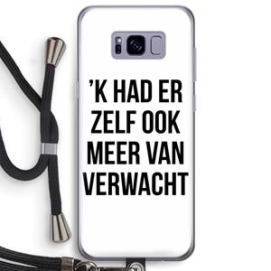 CaseCompany Meer verwacht: Samsung Galaxy S8 Plus Transparant Hoesje met koord