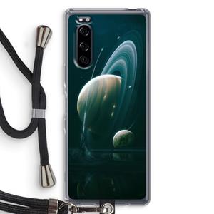 CaseCompany Mercurius: Sony Xperia 5 Transparant Hoesje met koord