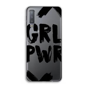 CaseCompany Girl Power #2: Samsung Galaxy A7 (2018) Transparant Hoesje