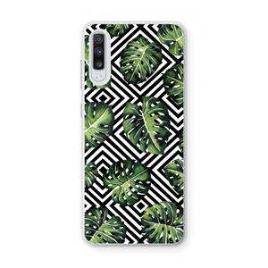 CaseCompany Geometrische jungle: Samsung Galaxy A70 Transparant Hoesje