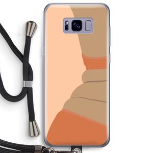 CaseCompany Bikini: Samsung Galaxy S8 Plus Transparant Hoesje met koord