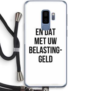 CaseCompany Belastinggeld: Samsung Galaxy S9 Plus Transparant Hoesje met koord