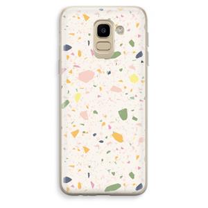 CaseCompany Terrazzo N°21: Samsung Galaxy J6 (2018) Transparant Hoesje
